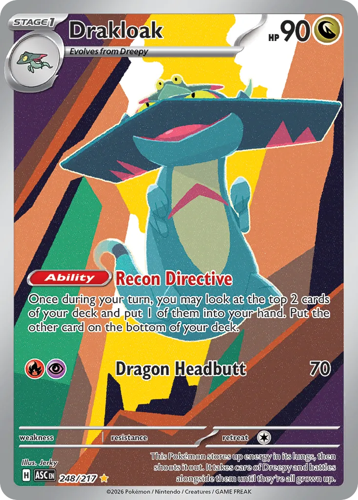 2026 Ascended Heroes Drakloak #248/217 Illustration Rare card image