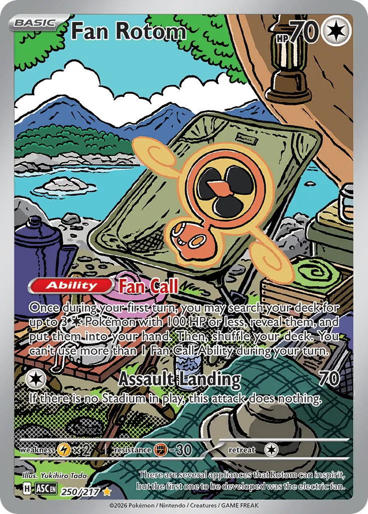 2026 Ascended Heroes Fan Rotom #250/217 Illustration Rare card image