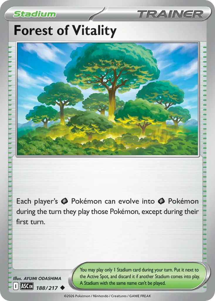 2026 Ascended Heroes Forest of Vitality #188/217 Uncommon card image