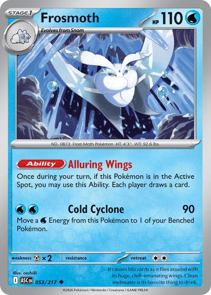 2026 Ascended Heroes Frosmoth Uncommon #053/217 Uncommon card image