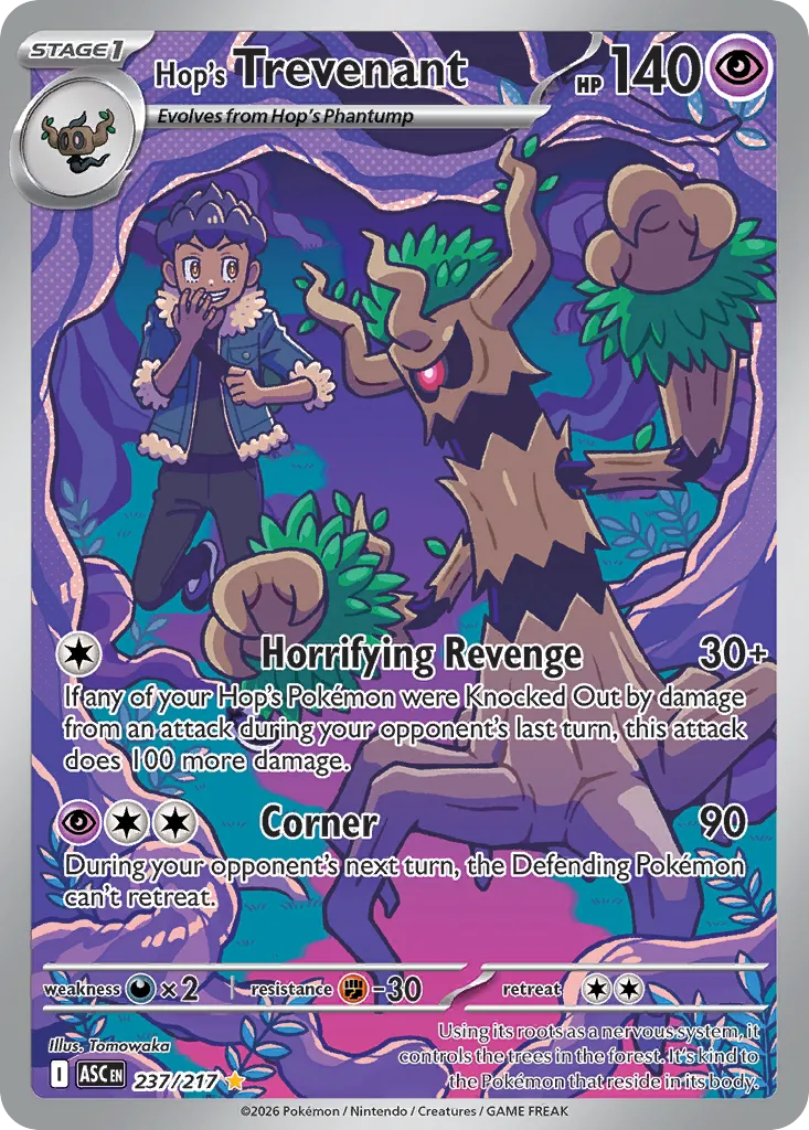 2026 Ascended Heroes Hop's Trevenant #237/217 Illustration Rare card image