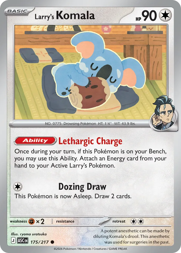 2026 Ascended Heroes Larry's Komala #175/217 Common card image