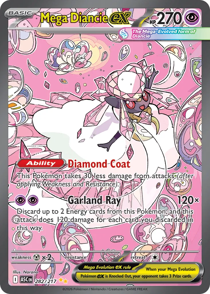 2026 Ascended Heroes Mega Diancie Ex Special Illustration Rare #282/217 Special Illustration Rare card image