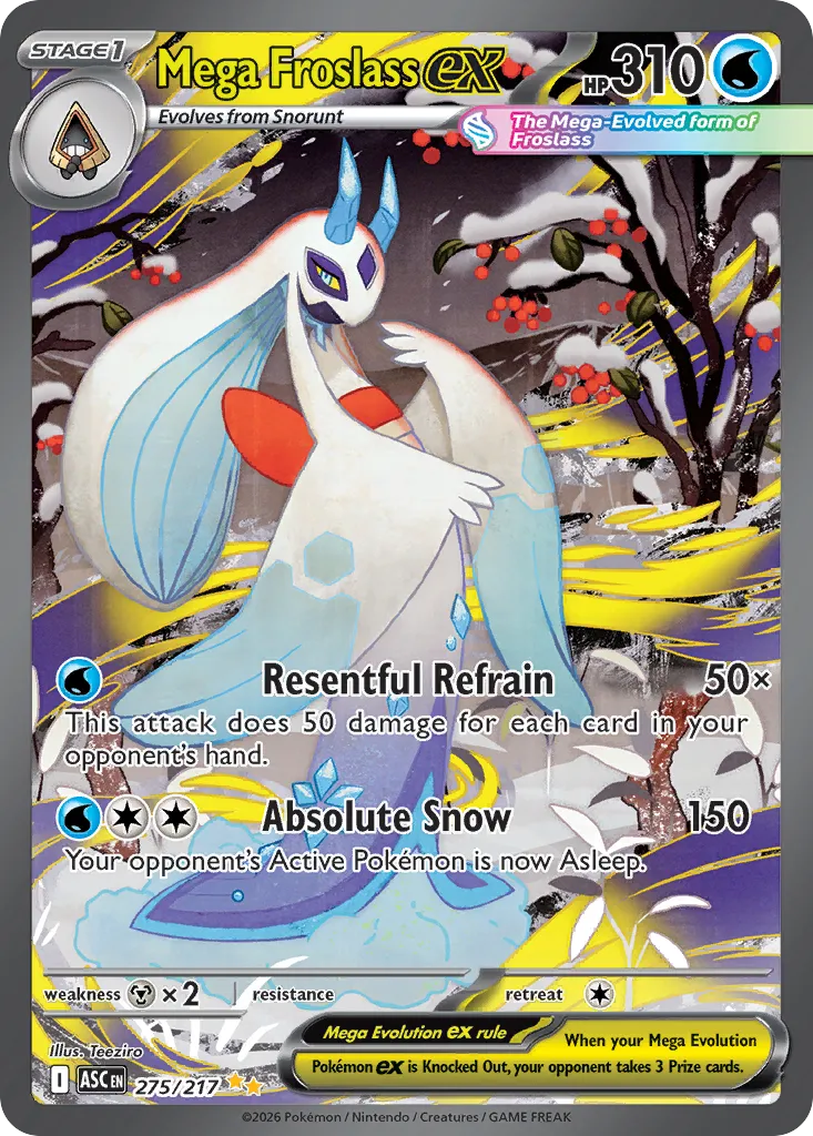 2026 Ascended Heroes Mega Froslass ex Special Illustration Rare #275/217 Special Illustration Rare card image