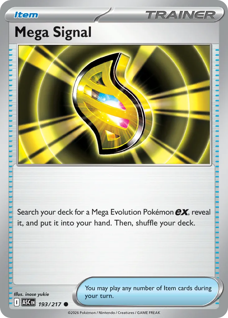 2026 Ascended Heroes Mega Signal #193/217 Common card image