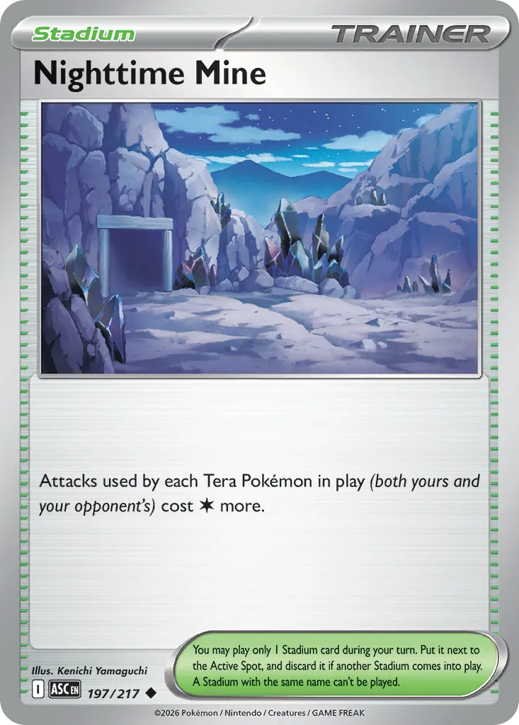 2026 Ascended Heroes Nighttime Mine Uncommon #197/217 Uncommon card image