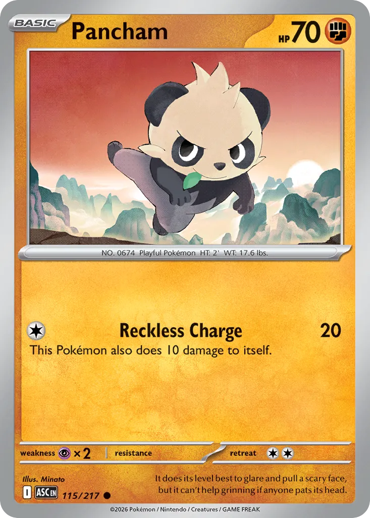 2026 Ascended Heroes Pancham Common #115/217 Common card image