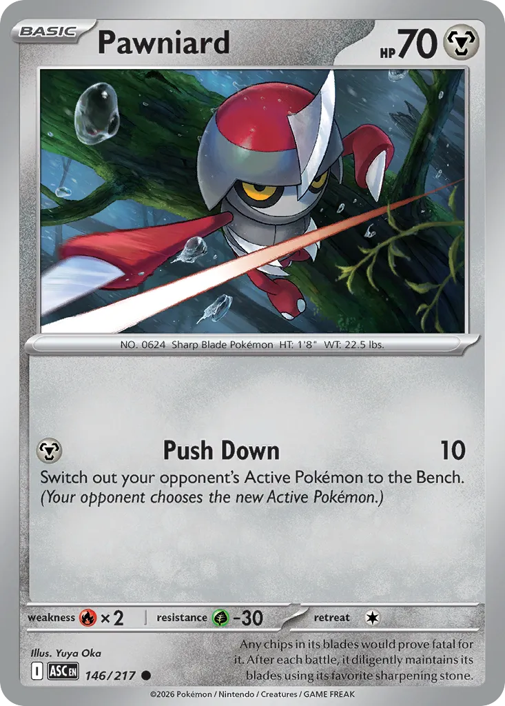 2026 Ascended Heroes Pawniard Common #146/217 Common card image