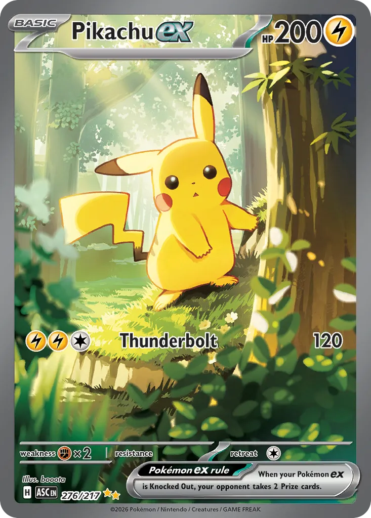 2026 Ascended Heroes Pikachu ex Special Illustration Rare #276/217 Special Illustration Rare card image