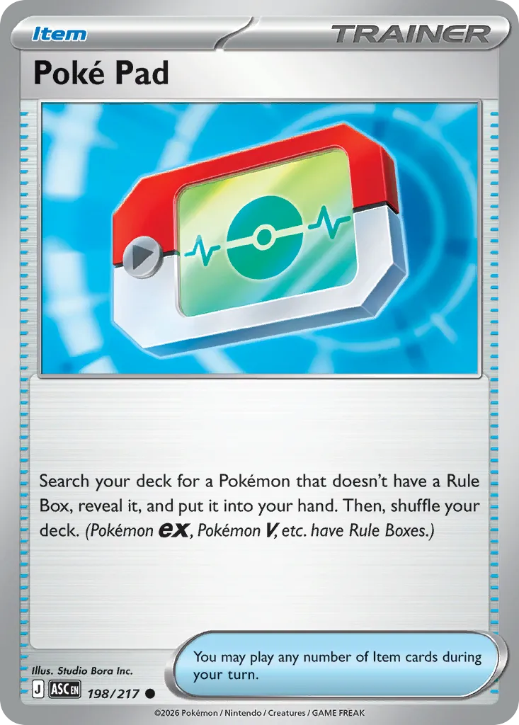 2026 Ascended Heroes Poke Pad Common #198/217 Common card image