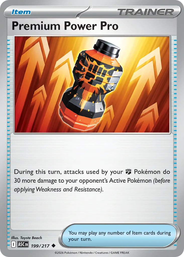 2026 Ascended Heroes Premium Power Pro Uncommon #199/217 Uncommon card image