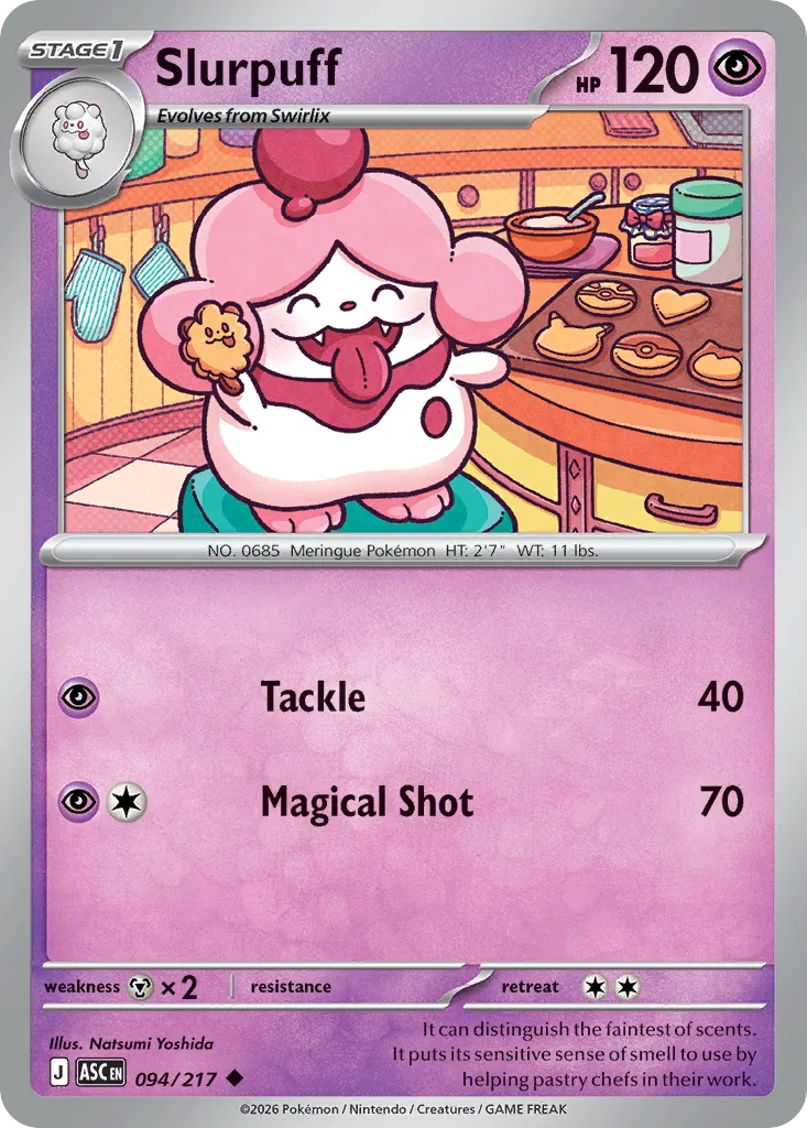 2026 Ascended Heroes Slurpuff Uncommon #094/217 Uncommon card image