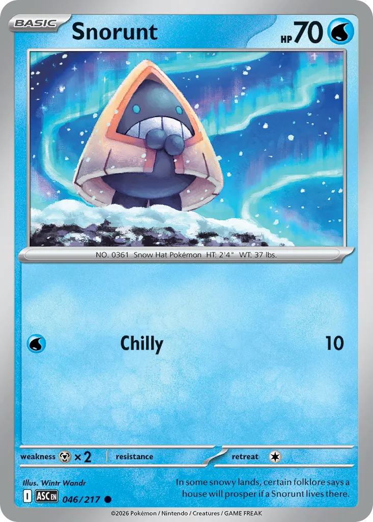 2026 Ascended Heroes Snorunt Common #046/217 Common card image