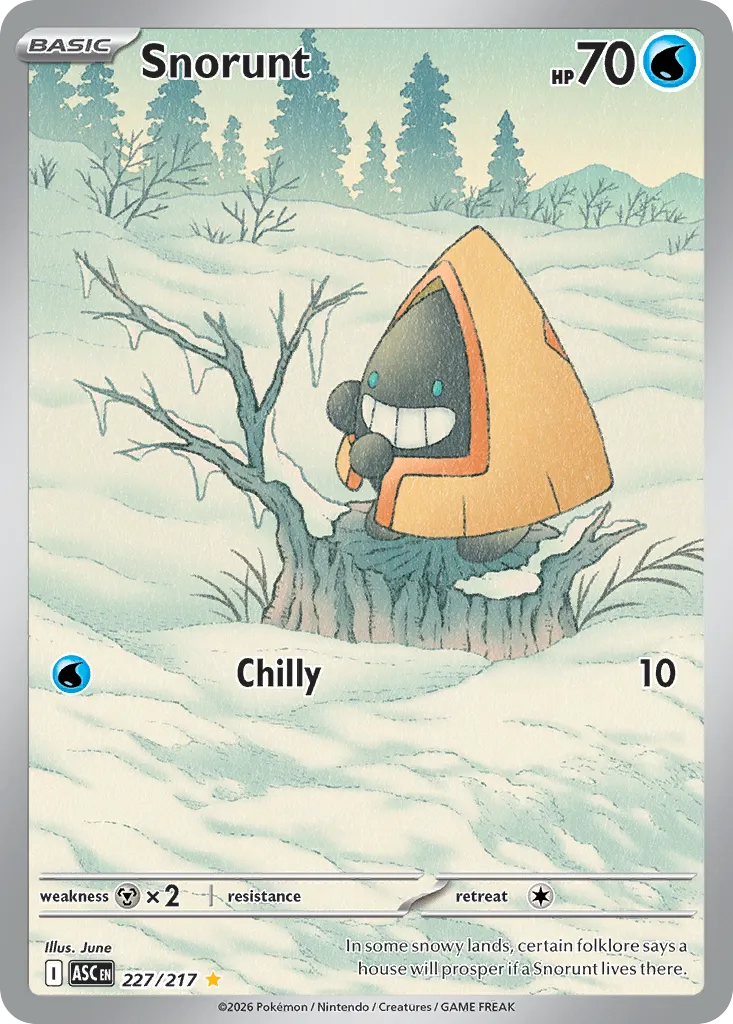 2026 Ascended Heroes Snorunt #227/217 Illustration Rare card image