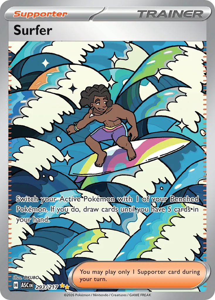 2026 Ascended Heroes Surfer Special Illustration Rare #293/217 Special Illustration Rare card image