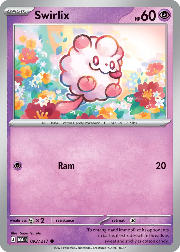 2026 Ascended Heroes Swirlix #093/217 Common card image