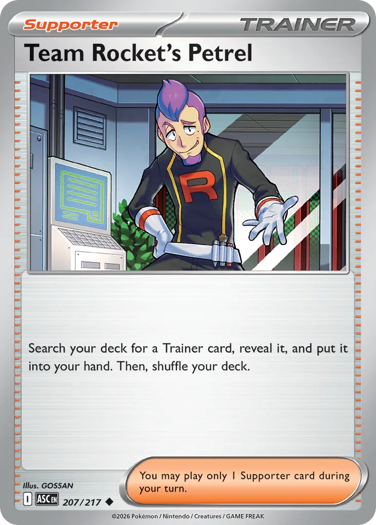 2026 Ascended Heroes Team Rocket's Petrel #207/217 Uncommon card image
