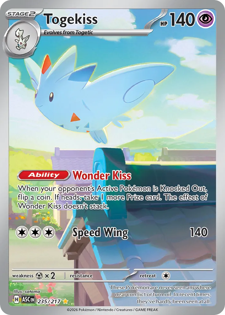 2026 Ascended Heroes Togekiss #235/217 Illustration Rare card image