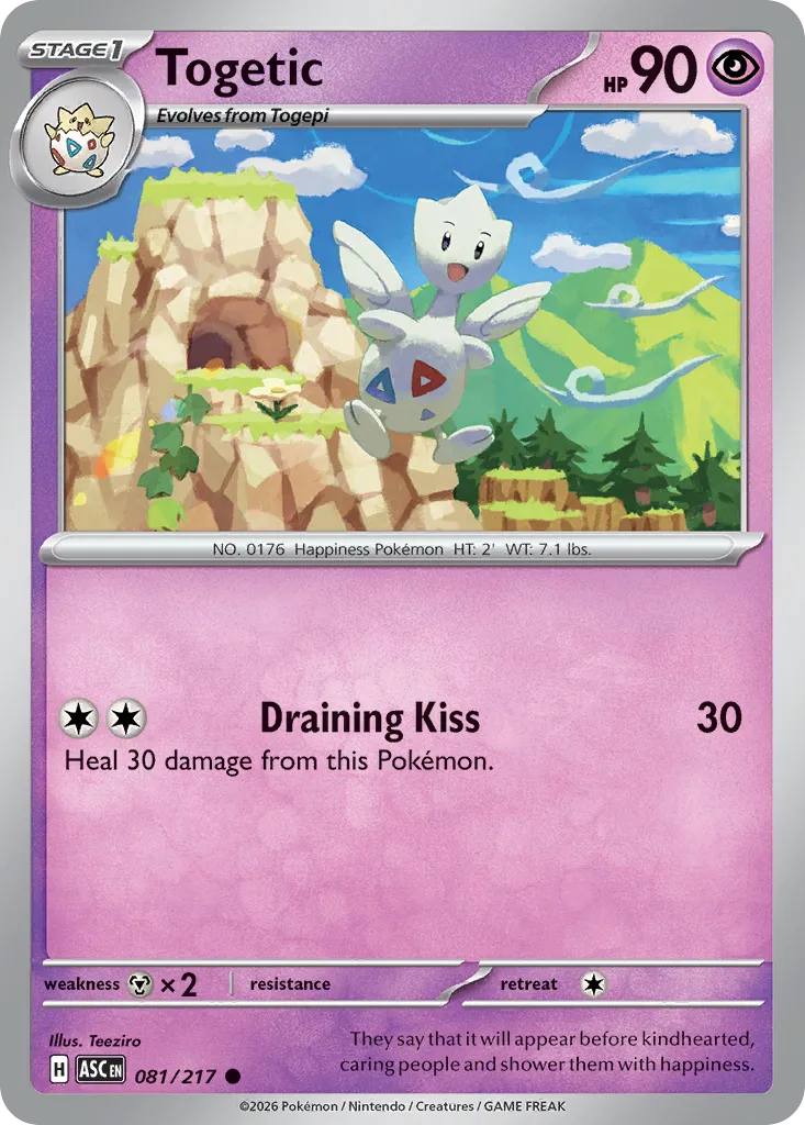 2026 Ascended Heroes Togetic #081/217 Common card image