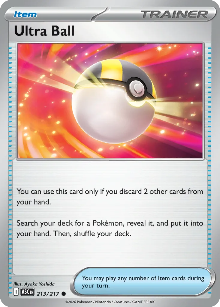 2026 Ascended Heroes Ultra Ball #213/217 Common card image