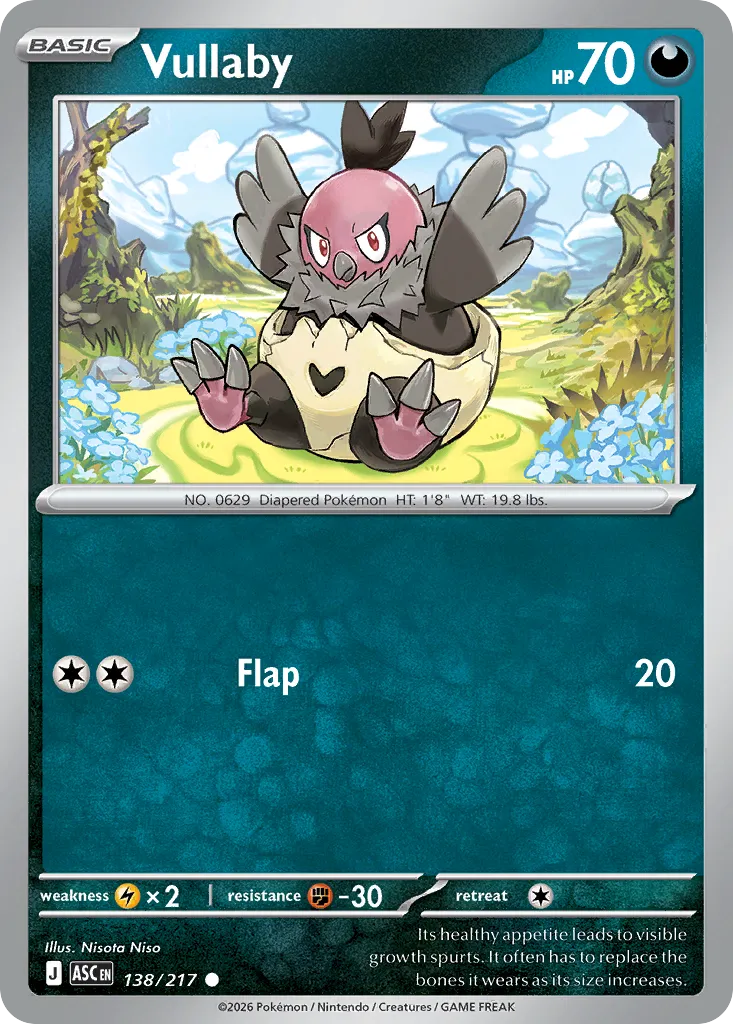 2026 Ascended Heroes Vullaby Common #138/217 Common card image