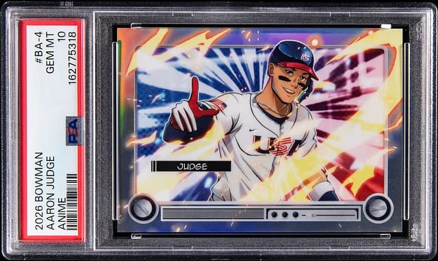 2026 Bowman Aaron Judge Anime #BA-4 card image