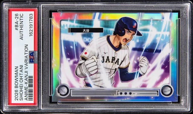 2026 Bowman Shohei Ohtani Anime Kanji Variation #BA-26 card image