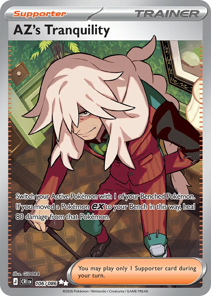2026 Chaos Rising AZ's Tranquility Ultra Rare #106/86 Ultra Rare card image