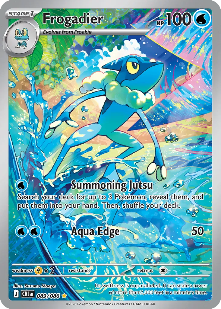 2026 Chaos Rising Frogadier #89/86 Illustration Rare card image