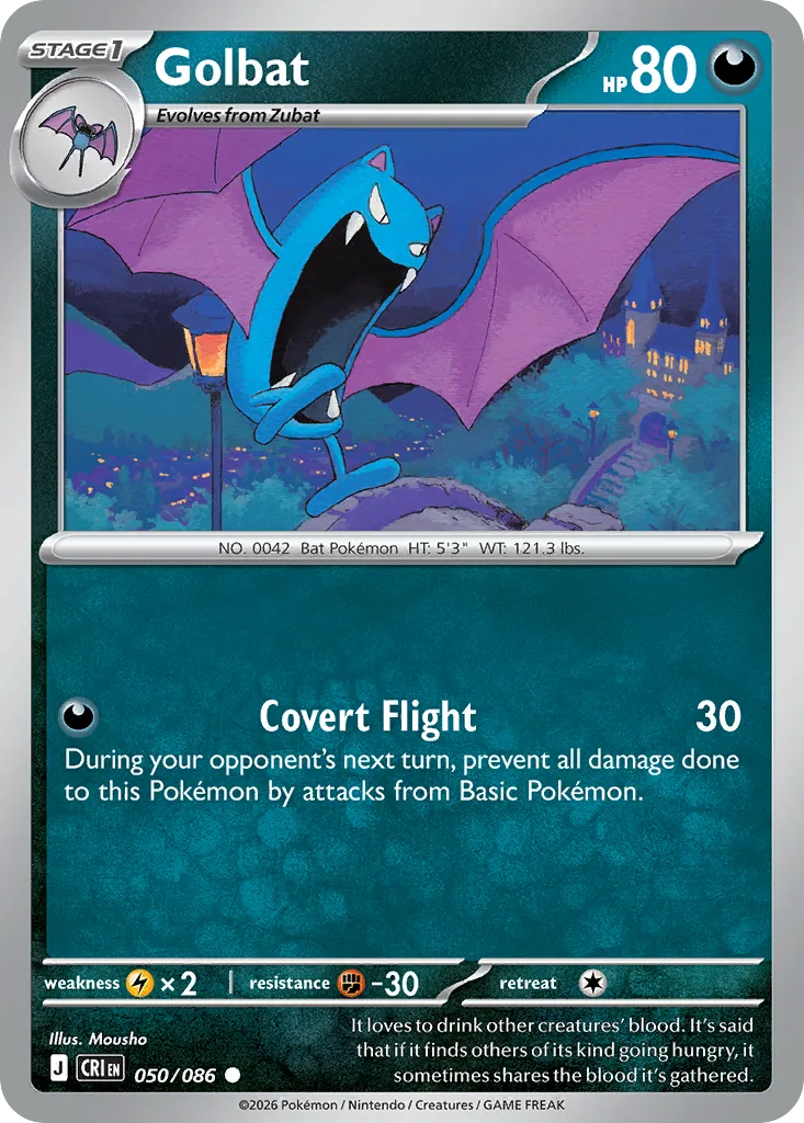 2026 Chaos Rising Golbat Common #50/86 Common card image