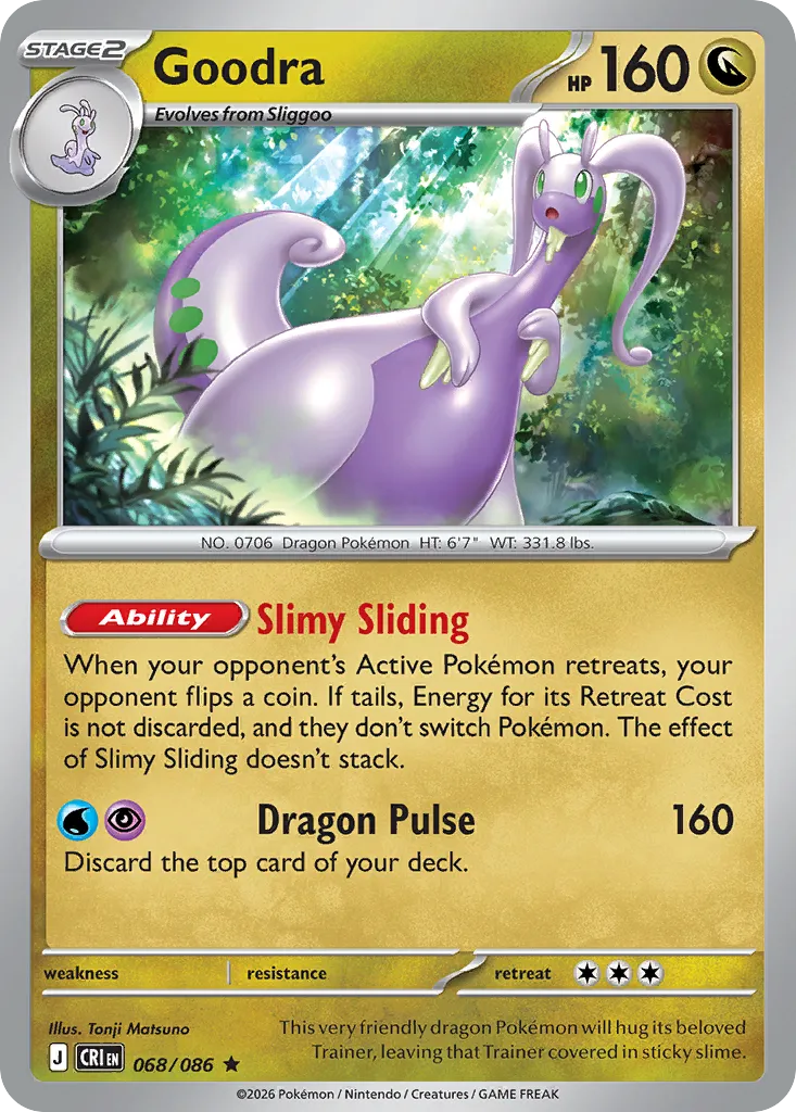 2026 Chaos Rising Goodra #68/86 Rare card image