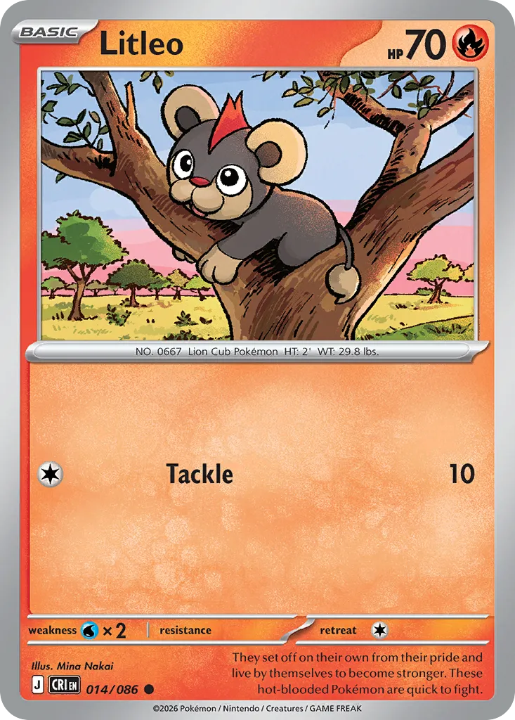 2026 Chaos Rising Litleo Common #14/86 Common card image