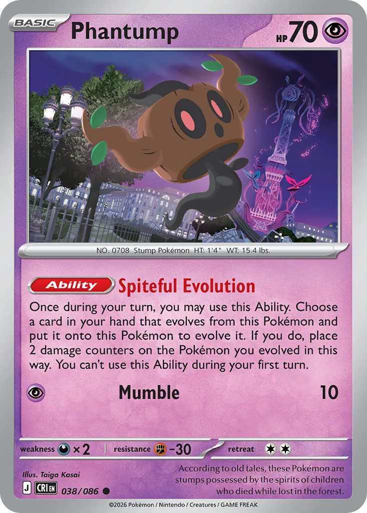 2026 Chaos Rising Phantump Common #38/86 Common card image