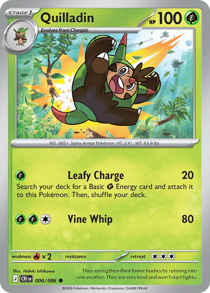 2026 Chaos Rising Quilladin Common #06/86 Common card image