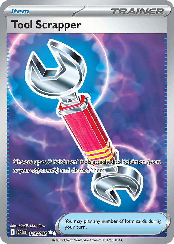 2026 Chaos Rising Tool Scrapper Ultra Rare #115/86 Ultra Rare card image