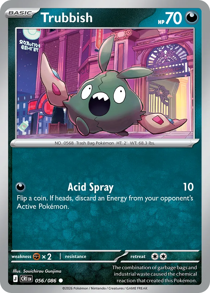 2026 Chaos Rising Trubbish Common #56/86 Common card image