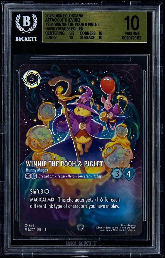 2026 Disney Lorcana Attack of the Vine! Hunny Mages Foil Winnie the Pooh & Piglet #234 card image