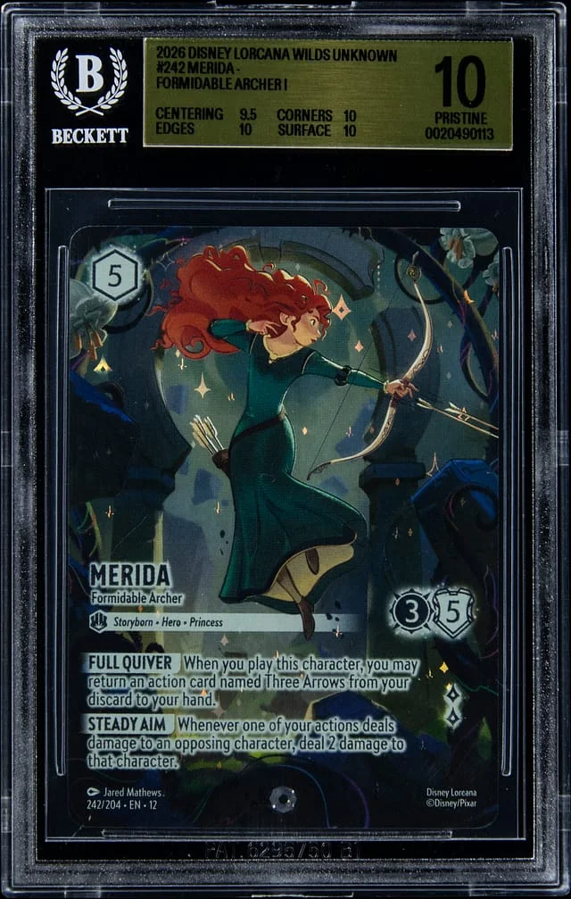 2026 Disney Lorcana Wilds Unknown Iconic Merida Formidable Archer #242 card image