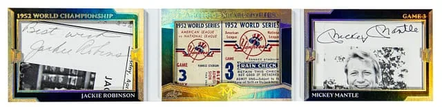 2026 Leaf Jackie Robinson/Mickey Mantle Magnificence Magnificent Memories #ME-3 card image