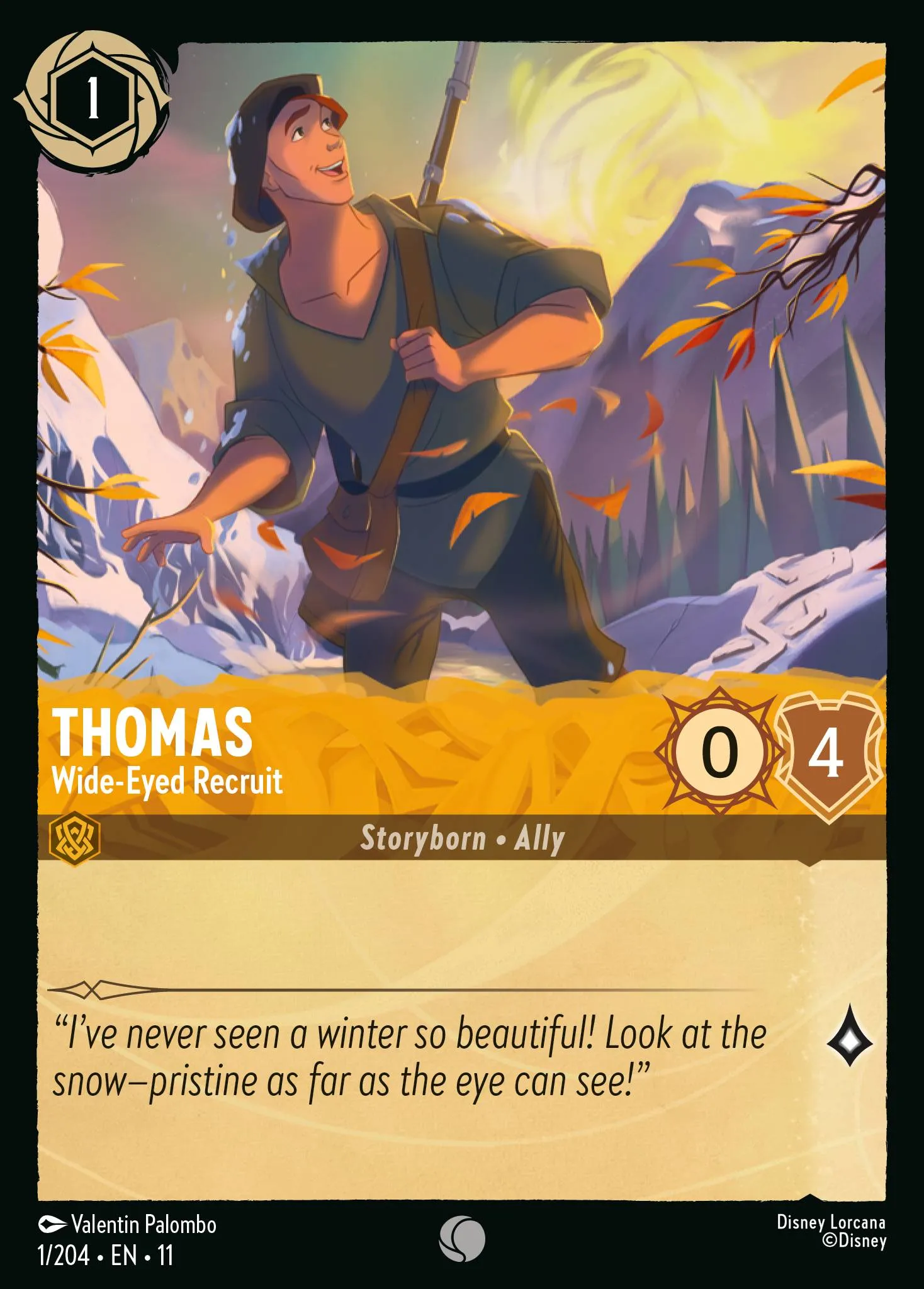 2026 Winterspell Rhino - Motivational Speaker Common #1 Common card image