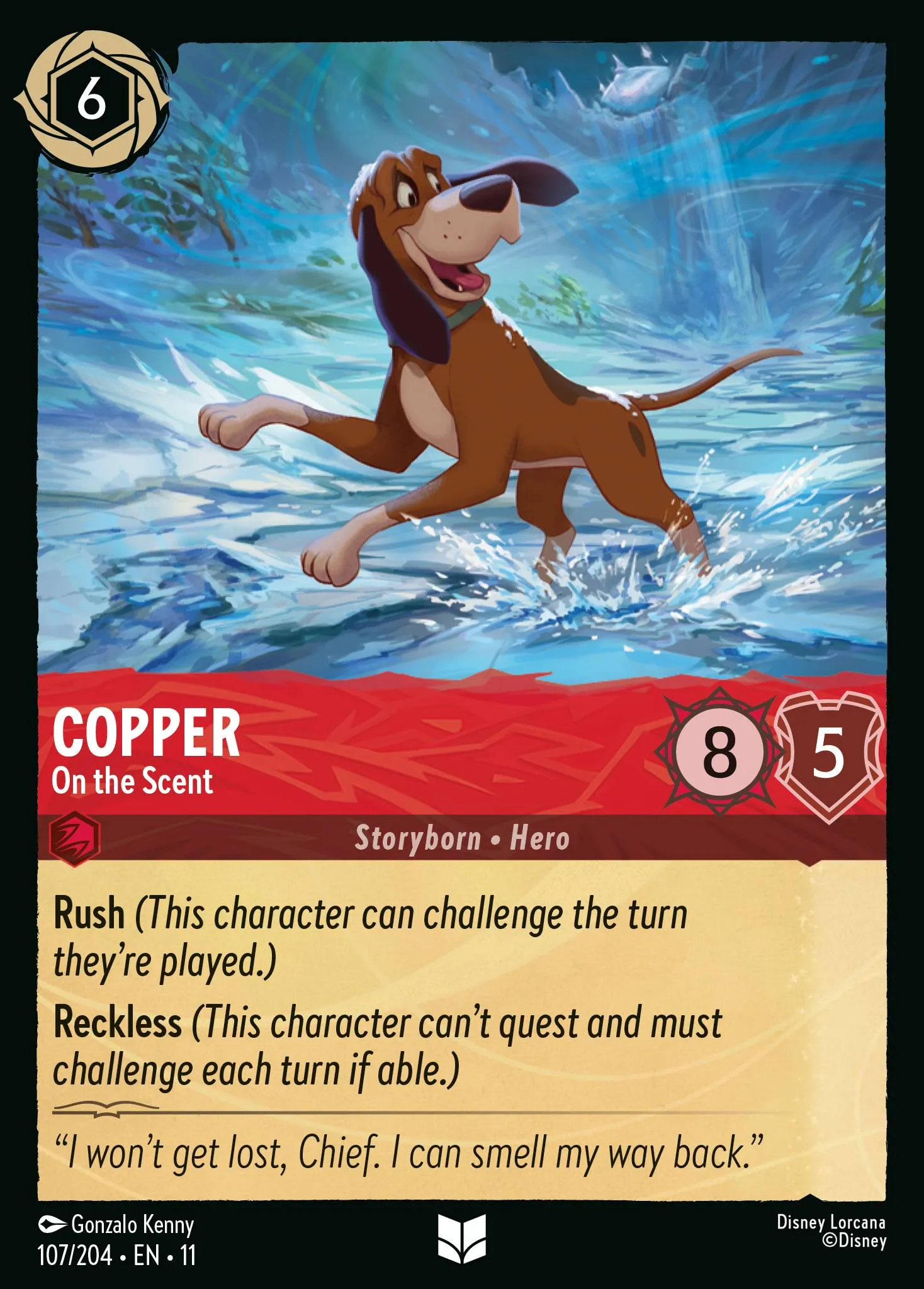 2026 Winterspell Mr. Smee - Efficient Captain Uncommon #107 Uncommon card image