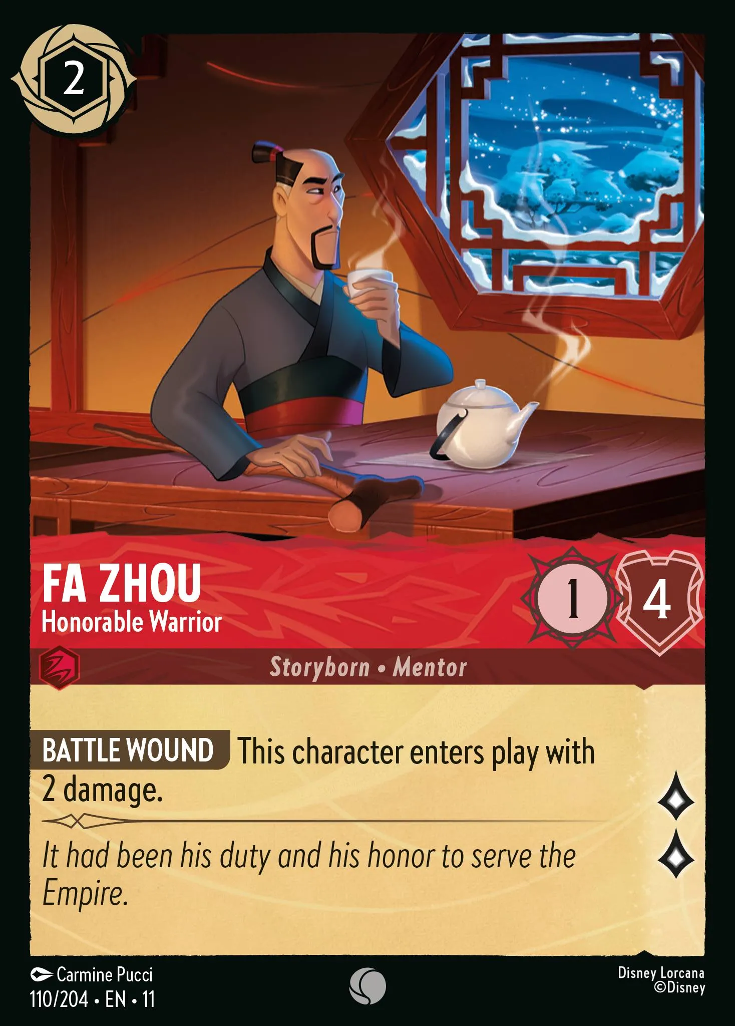 2026 Winterspell Tramp - Enterprising Dog Common #110 Common card image