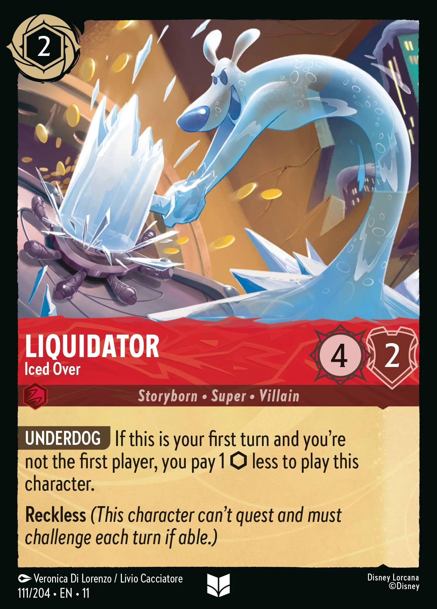 2026 Winterspell Liquidator - Iced Over Uncommon #111 Uncommon card image