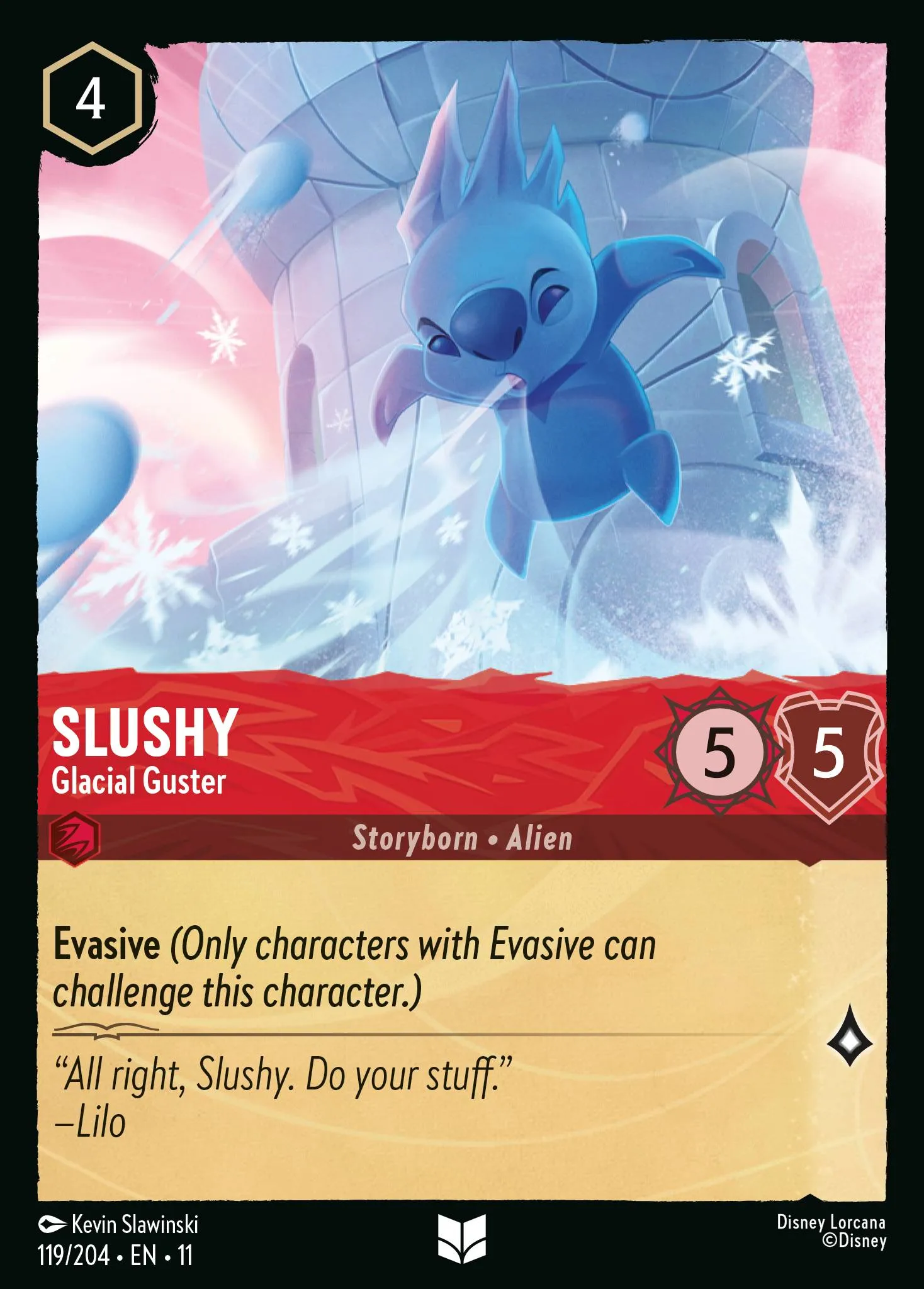2026 Winterspell Slushy - Glacial Guster #119 Uncommon card image
