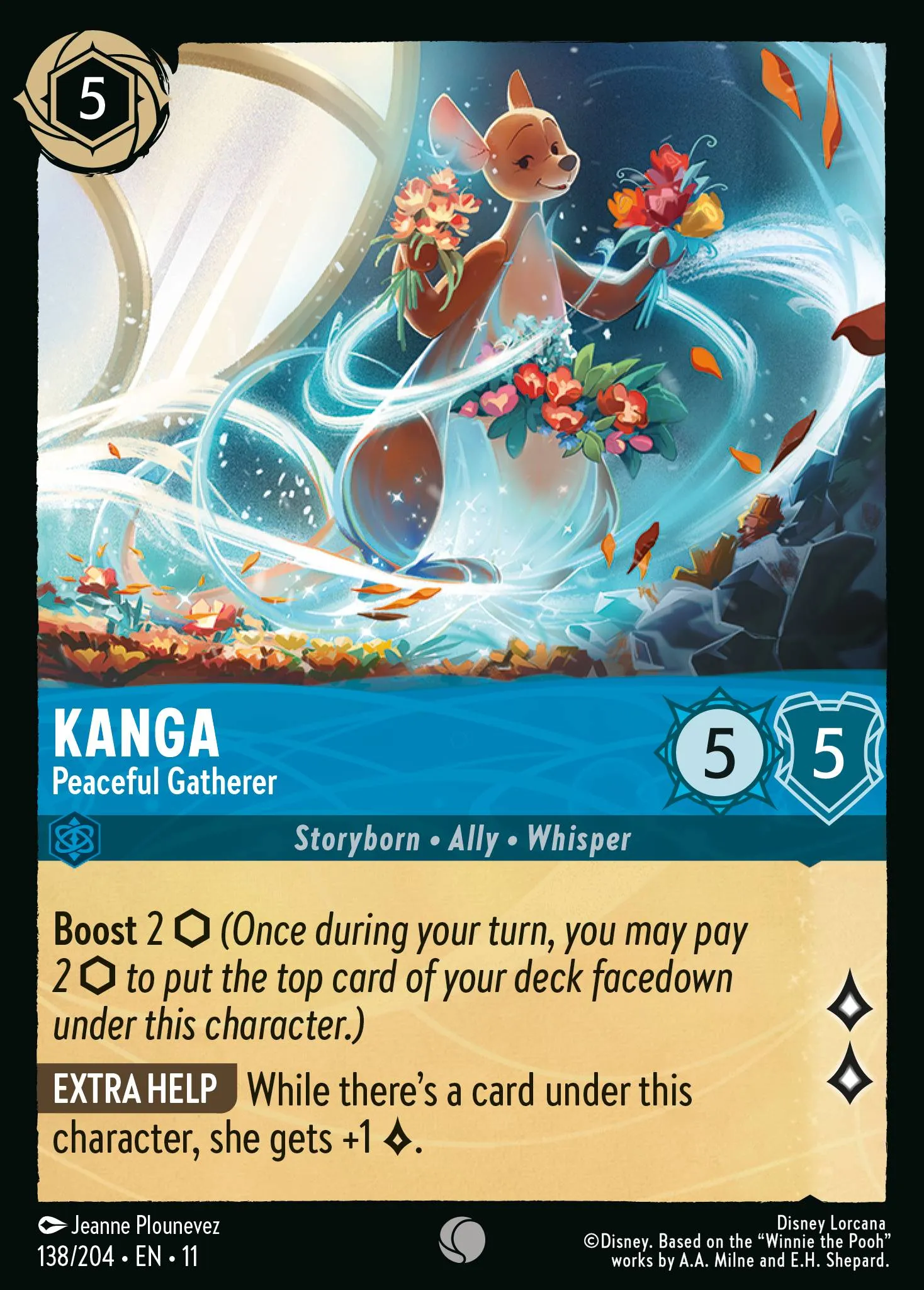 2026 Winterspell Kanga - Peaceful Gatherer #138 Common card image