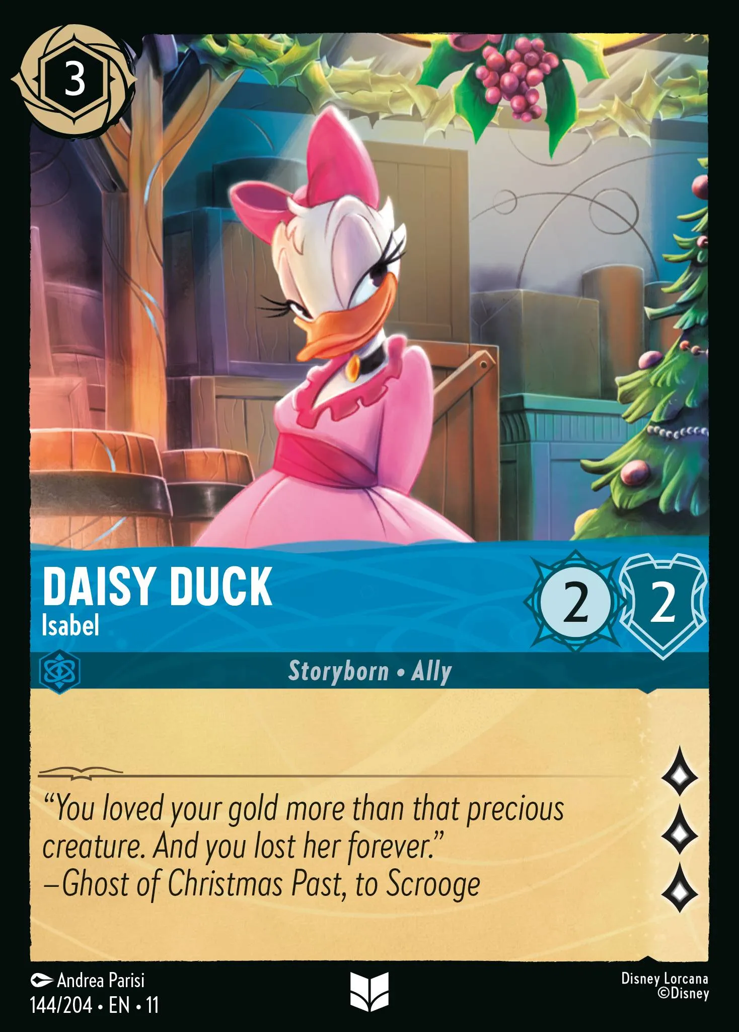 2026 Winterspell Daisy Duck - Isabel Uncommon #144 Uncommon card image