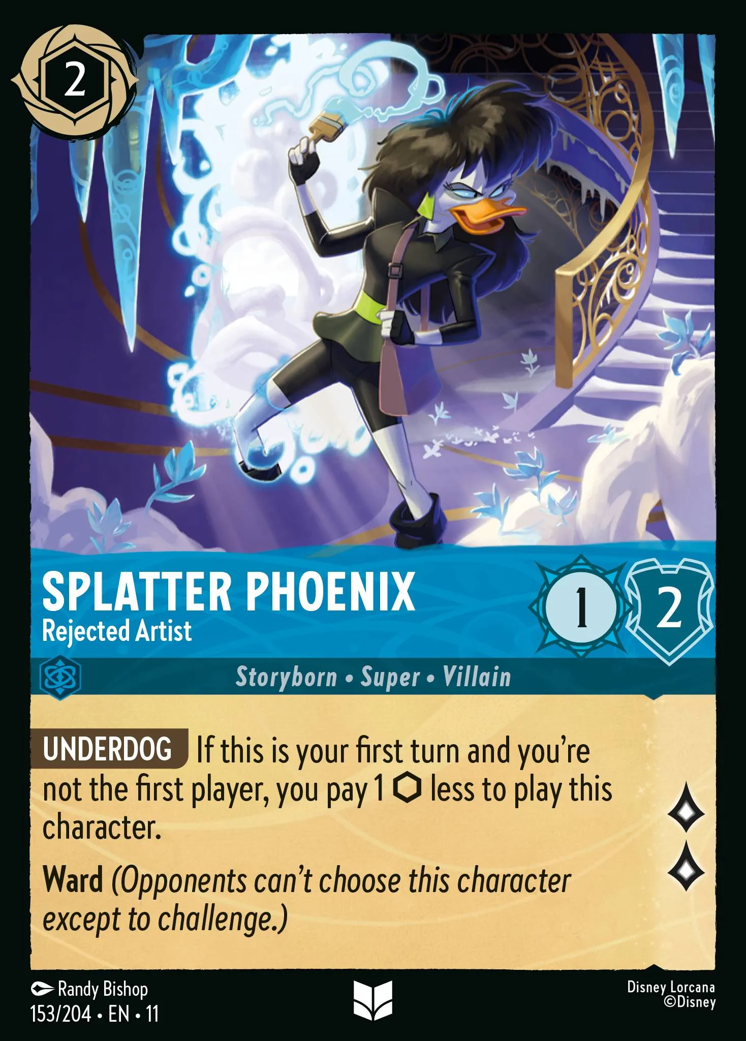 2026 Winterspell Splatter Phoenix - Rejected Artist #153 Uncommon card image