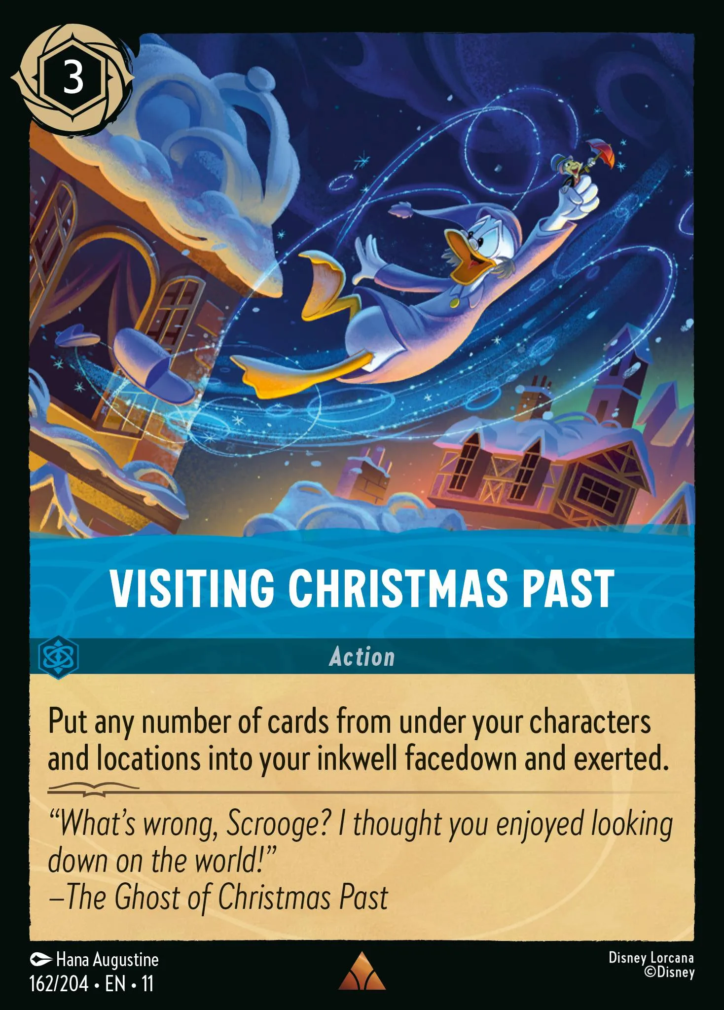 2026 Winterspell Visiting Christmas Past #162 Rare card image