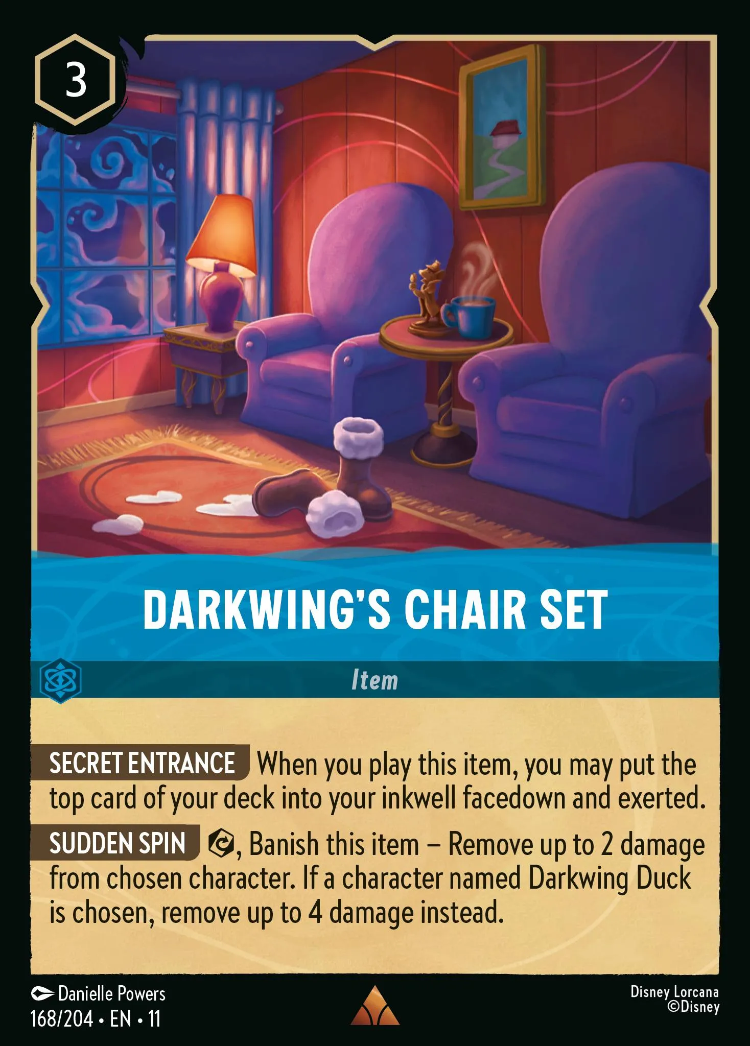 2026 Winterspell Darkwing's Chair Set #168 Rare card image