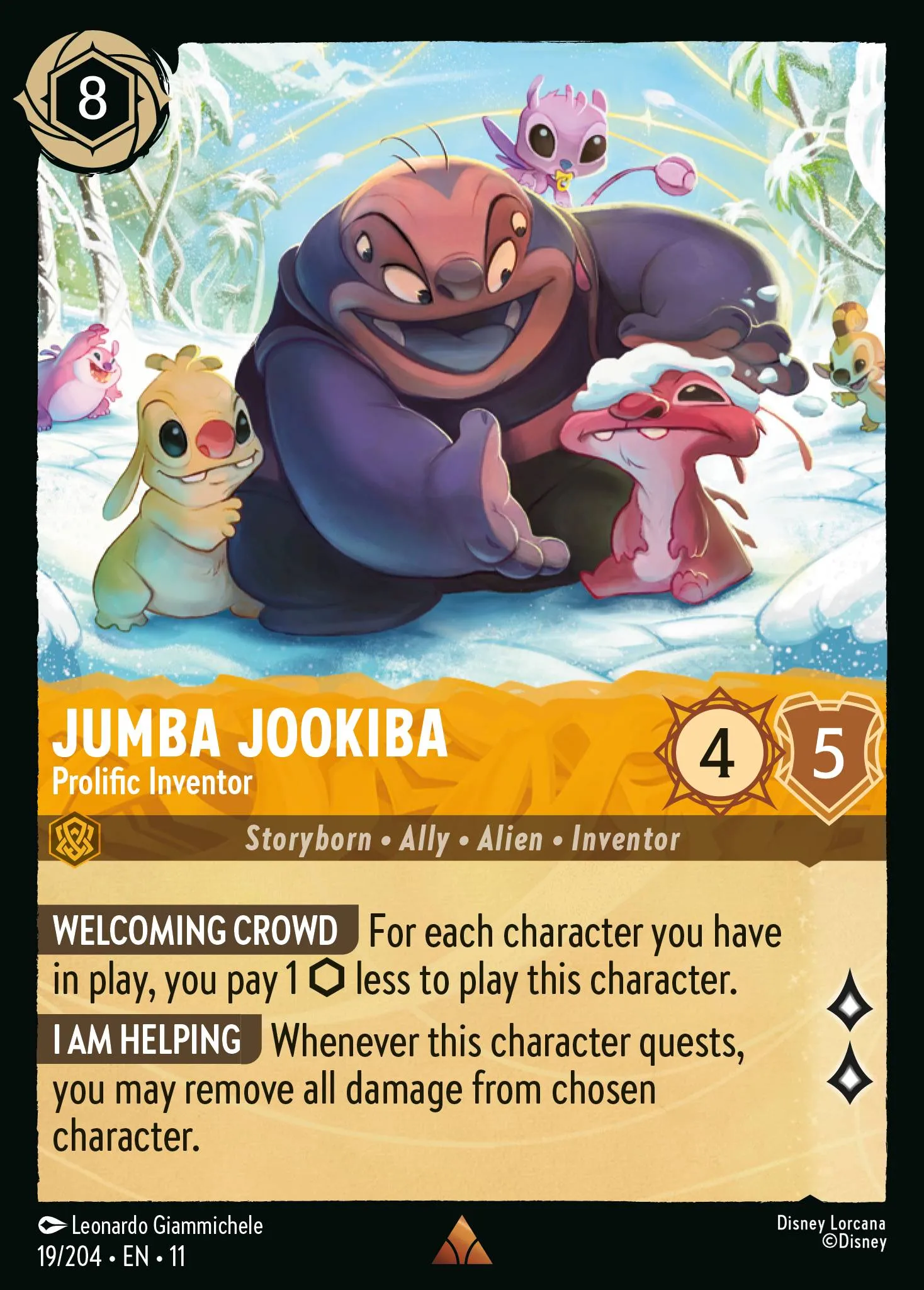 2026 Winterspell Jumba Jookiba - Prolific Inventor [Foil] Rare #19 Rare card image
